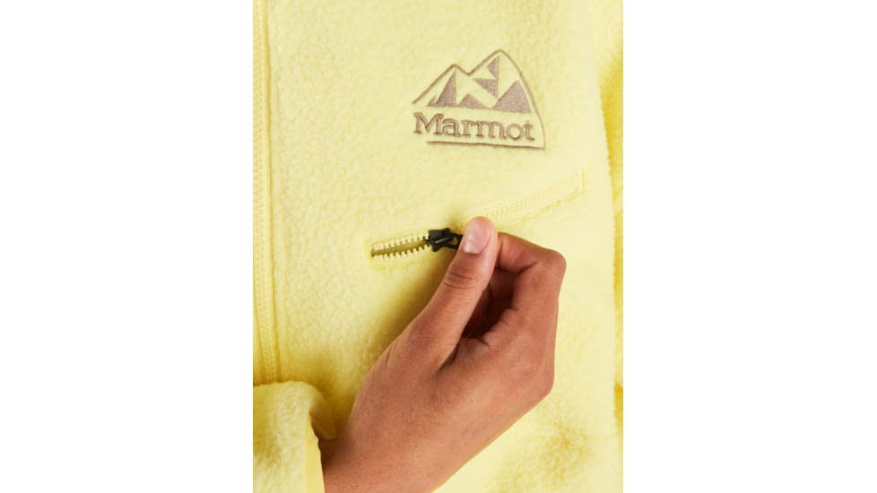 Marmot 94 E.C.O. Recycled Fleece - Womens, Light Yellow/Vetiver, Small, M14197-21730-S