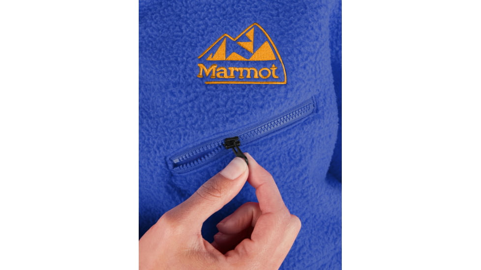 Marmot 94 E.C.O. Recycled Fleece - Womens, Trail Blue/Golden Sun, Extra Large, M14197-23244-XL
