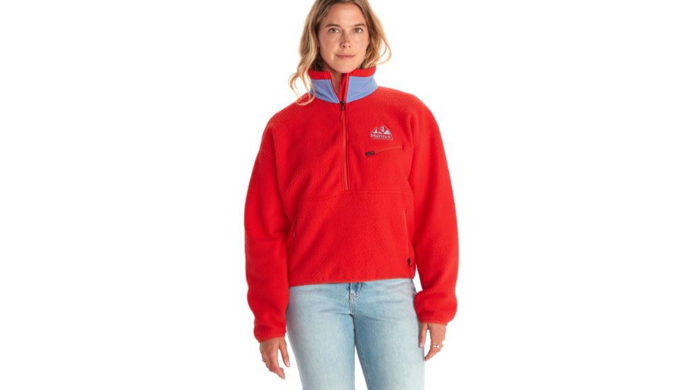 Marmot 94 E.C.O. Recycled Fleece - Womens, Victory Red/Getaway Blue, Small, M14197-21749-S