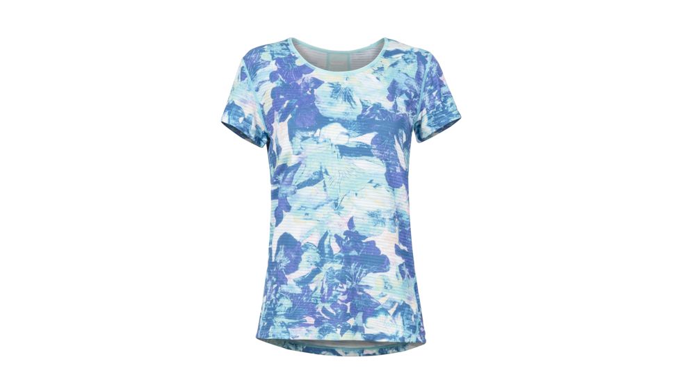 Marmot Aero Short Sleeve - Womens, Skyrise Floral Camo, Small, 57330-8387-S