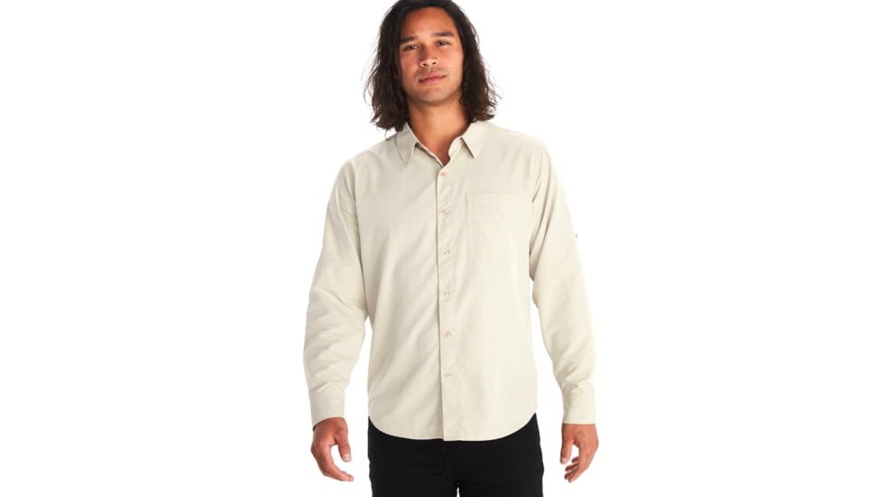 Marmot Aerobora Long Sleeve Top - Mens, Sandbar, Large, M14089-7829-L