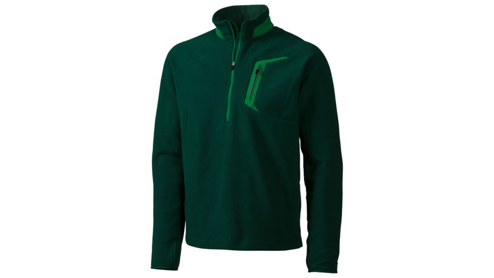 Alpinist 1/2 Zip - Mens -Deep Forest/Green Bean -Medium
