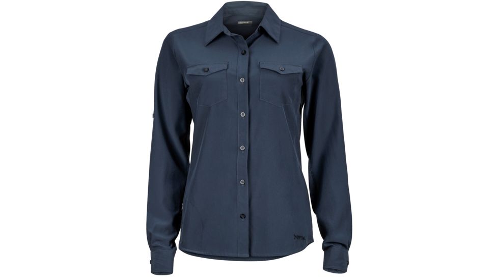 Marmot Annika Long Sleeve Top - Womens, Dark Steel, Large, 56300-1132-L