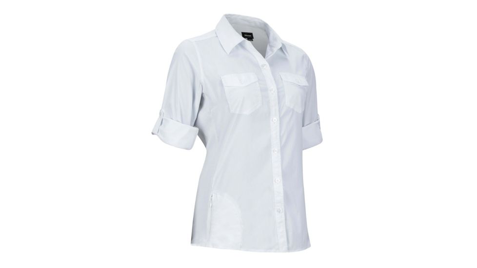 Marmot Annika Long Sleeve Shirt - Womens, White, Extra Small 56300-080-XS