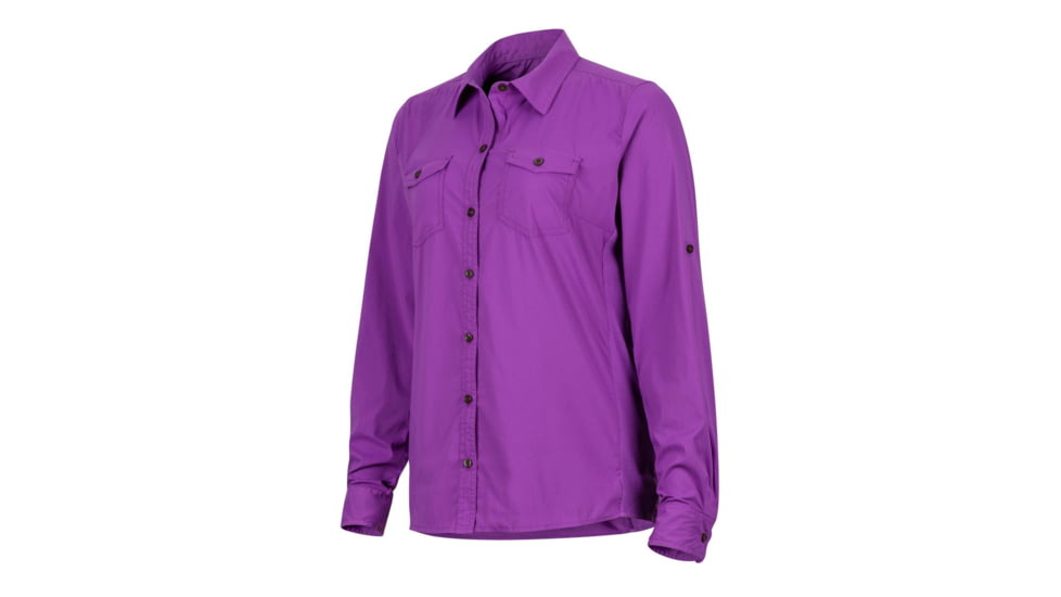 Marmot Annika Long Sleeve Shirt - Womens, Bright Violet, Extra Small 56300-6238-XS