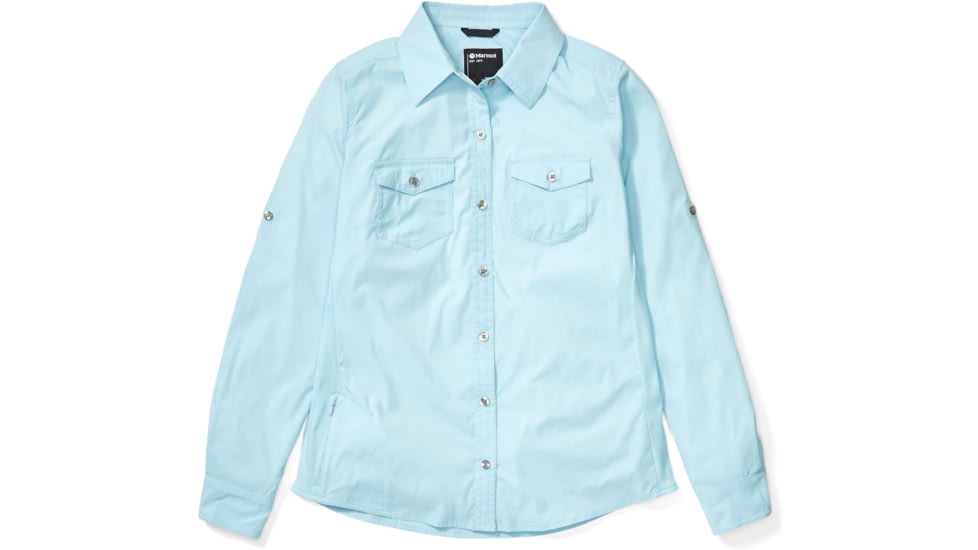 Marmot Annika Long Sleeve Top - Womens, Corydalis Blue, Medium, 56300-3134-M