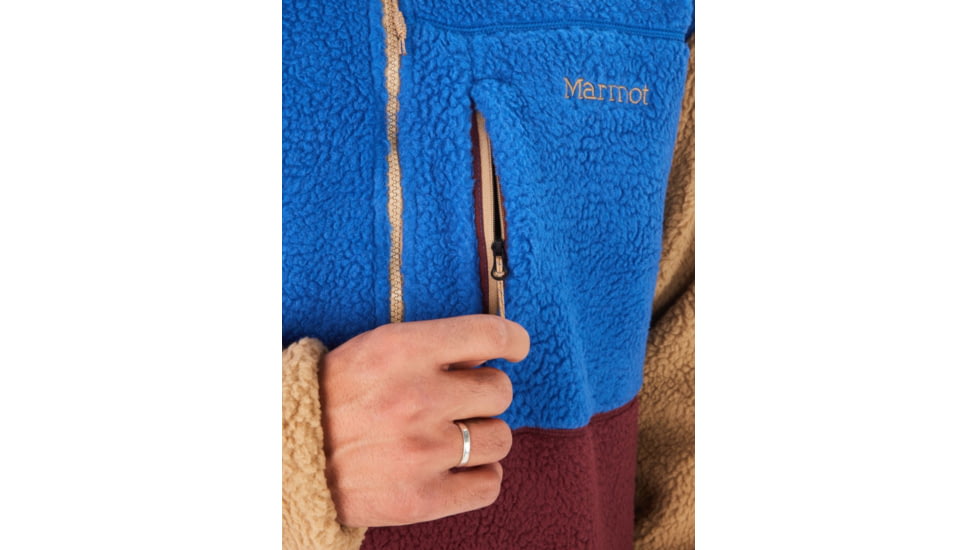 Marmot Aros Fleece 1/2 Zip - Mens, Dark Azure/Port Royal/Shetland, Large, M13207-20740-L