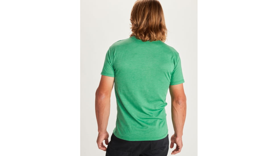 Marmot Ascender Short Sleeve T-Shirt - Mens, Green Heather, Large, 41480-8551-L