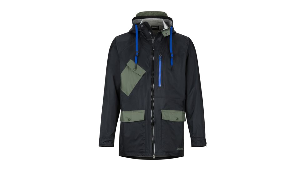 Marmot Ashbury PreCip Eco Jacket - Mens, Black/Crocodile, Medium, 31650-1516-M