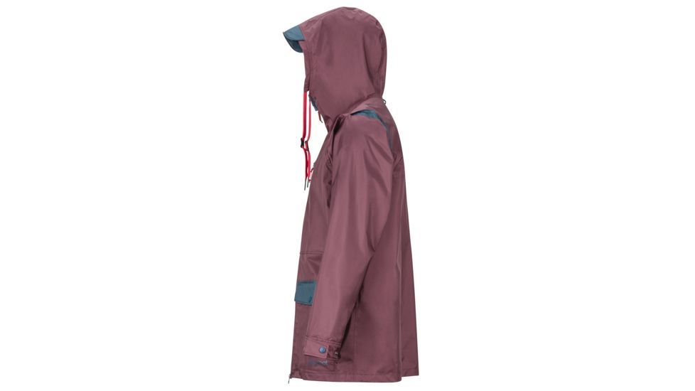 Marmot Ashbury PreCip Eco Jacket - Mens, Burgundy/Denim, Extra Large, 31650-5593-XL
