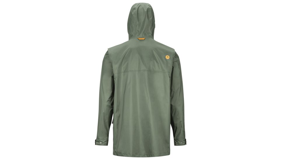 Marmot Ashbury PreCip Eco Jacket - Mens, Crocodile/Aztec Gold, Large, 31650-4836-L