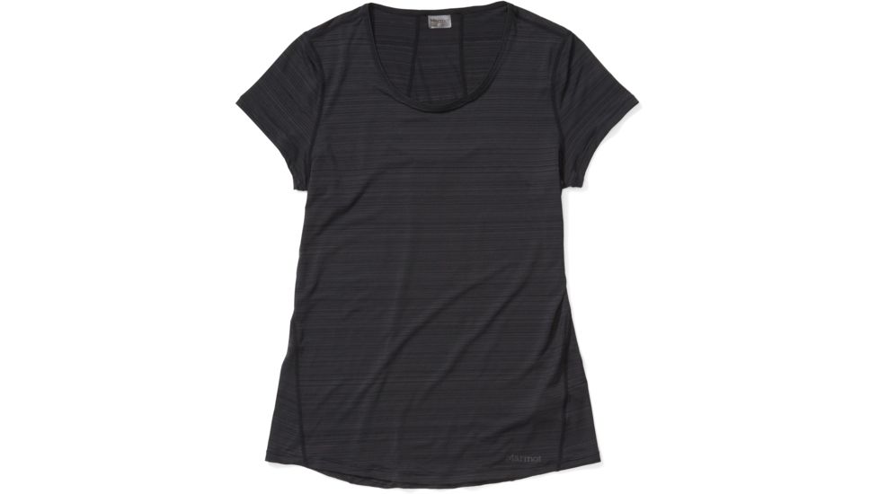 Marmot Aura Short Sleeve Shirt - Womens, Black, Extra Small, 46390-001-XS