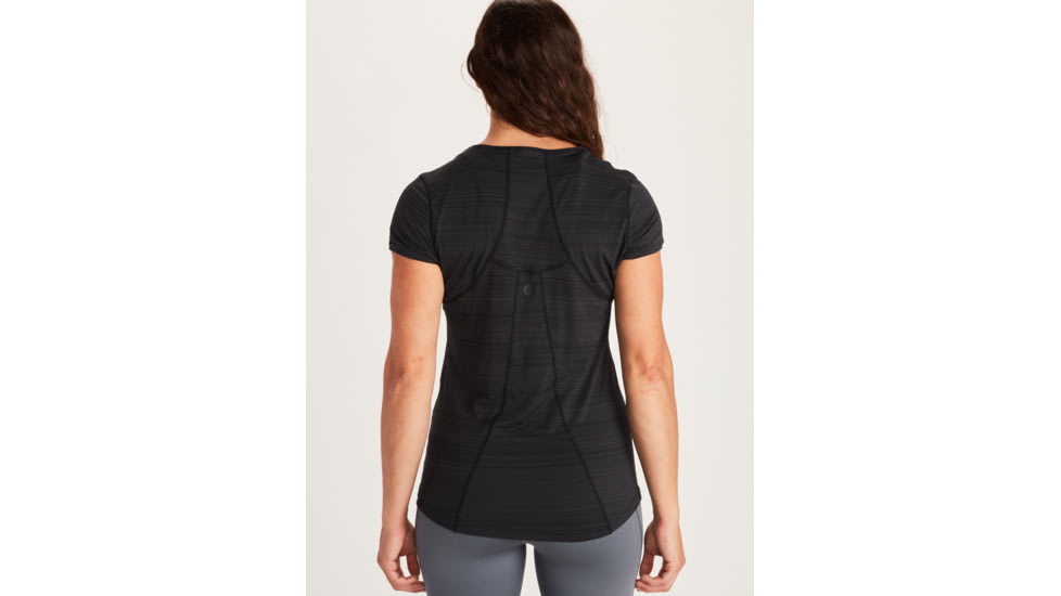 Marmot Aura Short Sleeve Tee - Womens, Black, Extra Large, 46390-001-Black-XL