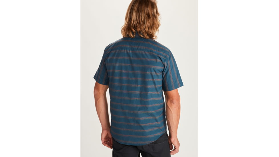 Marmot Beacon Hill Short Sleeve Shirt - Mens, Denim, Medium, 41910-200-M