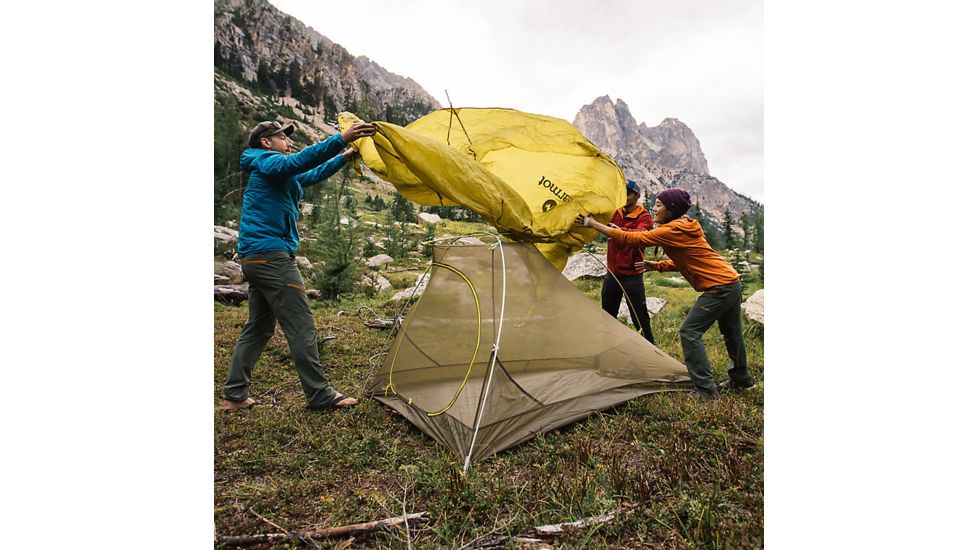 Marmot Bolt UL Tent - 2 Person, Dark Citron/Citronelle, One Size, 39000-9819-ONE