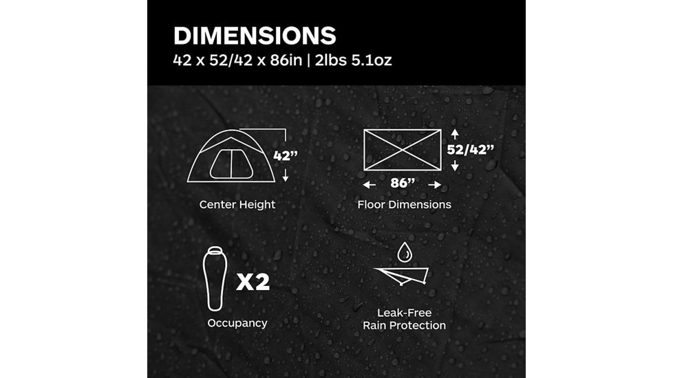 Marmot Bolt Ultralight 2-Person Tent, Dark Citron/Citronelle, One Size, 39000-9819-ONE
