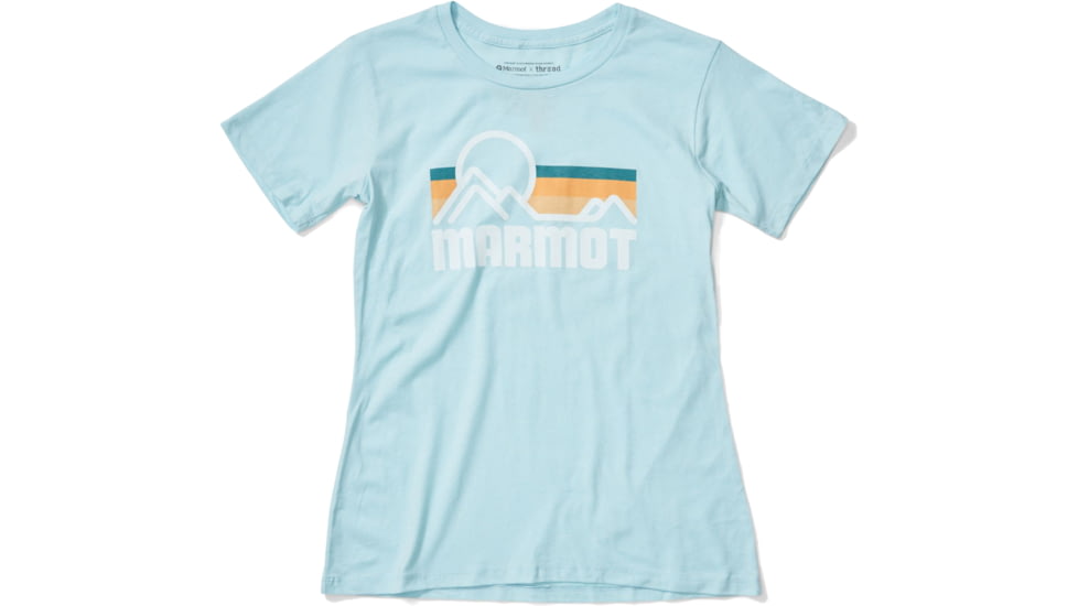 Marmot Coastal Short Sleeve Tee - Womens, Corydalis Blue Heather, Large, 47120-3133-L