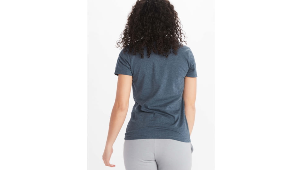 Marmot Coastal Short Sleeve Tee - Womens, Navy Heather, Large, M11869-8550-L