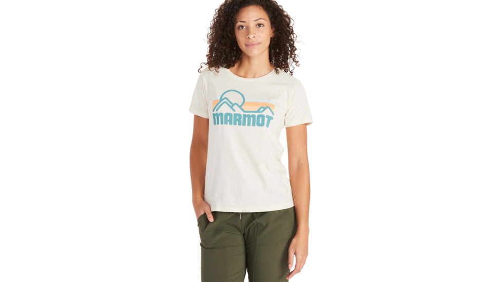 Marmot Coastal Short Sleeve Tee - Womens, New Turtledove Heather, Extra Small, 47120-3106-NTDH-XS