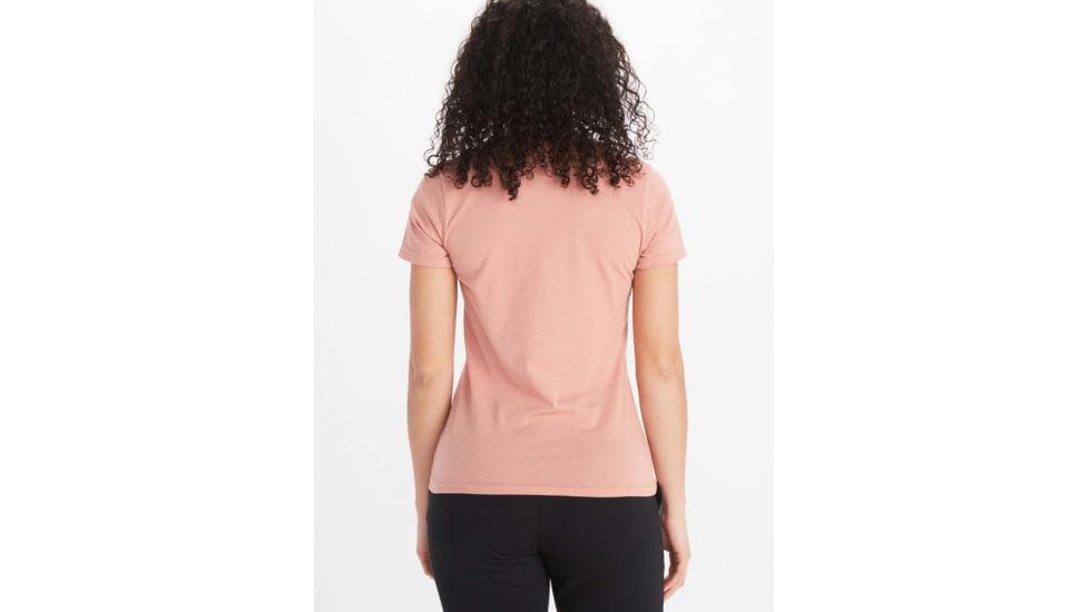 Marmot Coastal Short Sleeve Tee - Womens, Rosewood Pink Heather, Large, M11869-16326-L