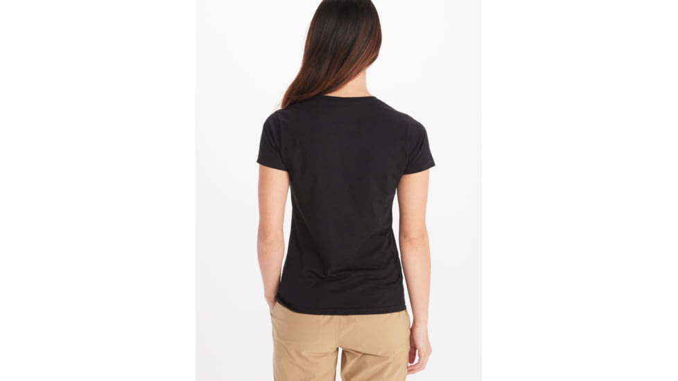 Marmot Coastal Tee Short Sleeve - Womens, Black/Storm, Small, M12593-20752-S