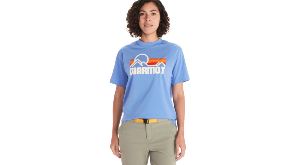 Marmot Coastal Tee Short Sleeve - Womens, Getaway Blue, Medium, M14255-21574-M