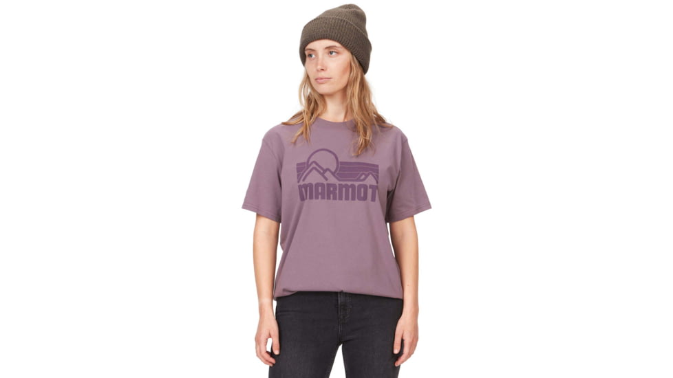 Marmot Coastal Tee Short Sleeve - Womens, Hazy Purple, Extra Small, M14255-22259-XS