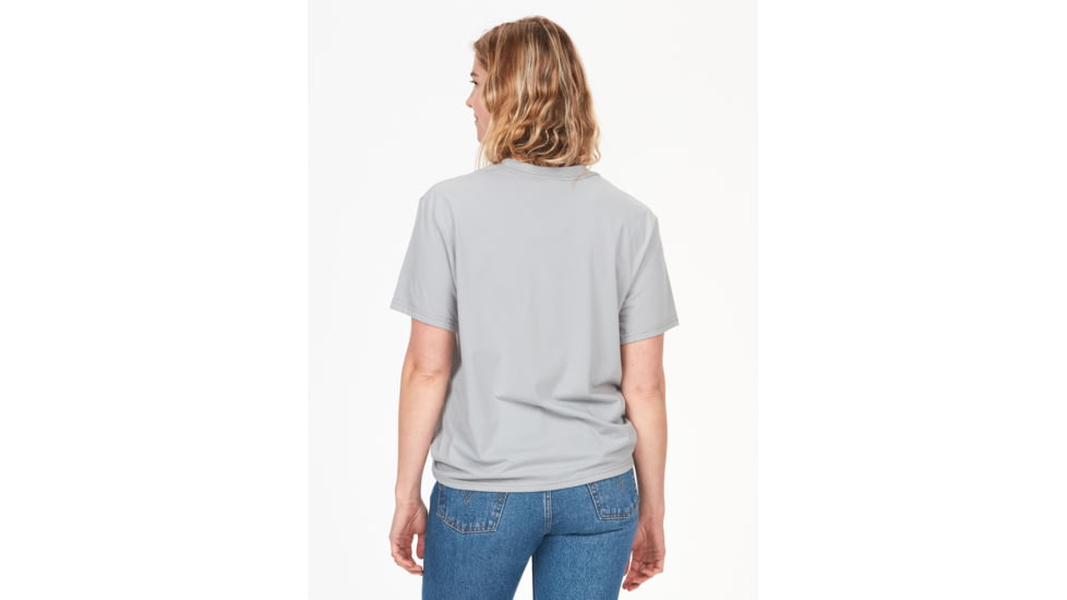 Marmot Coastal Tee Short Sleeve - Womens, Sleet, Small, M14255-504-S