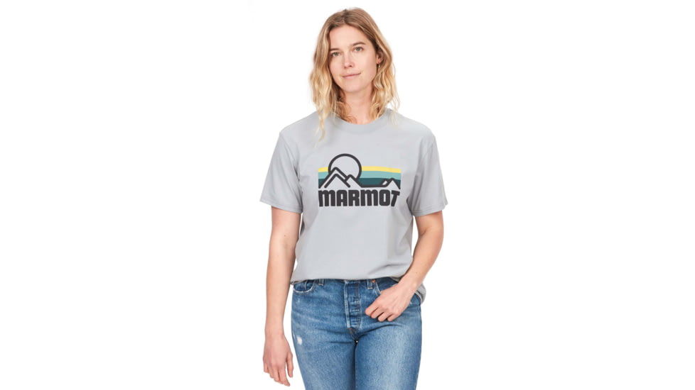 Marmot Coastal Tee Short Sleeve - Womens, Sleet, Small, M14255-504-S
