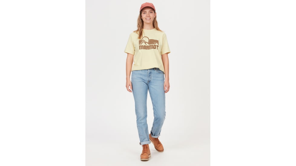 Marmot Coastal Tee Short Sleeve - Womens, Wheat, Medium, M14255-7035-M