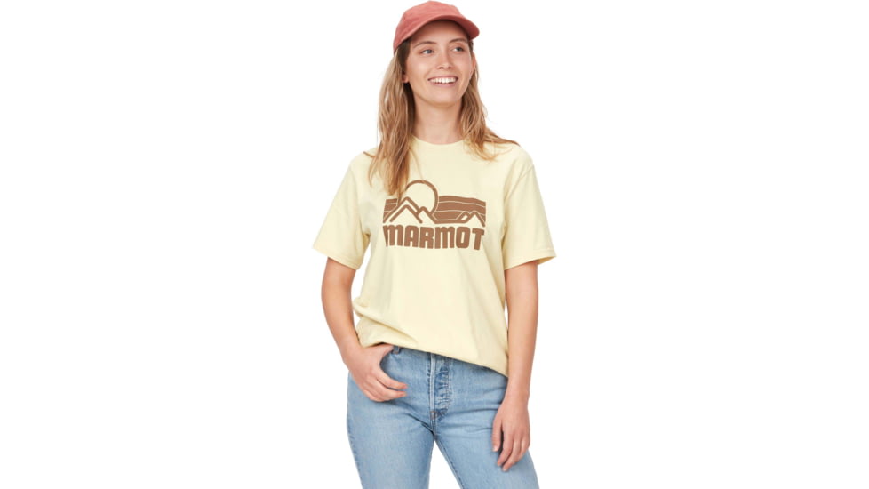 Marmot Coastal Tee Short Sleeve - Womens, Wheat, Medium, M14255-7035-M