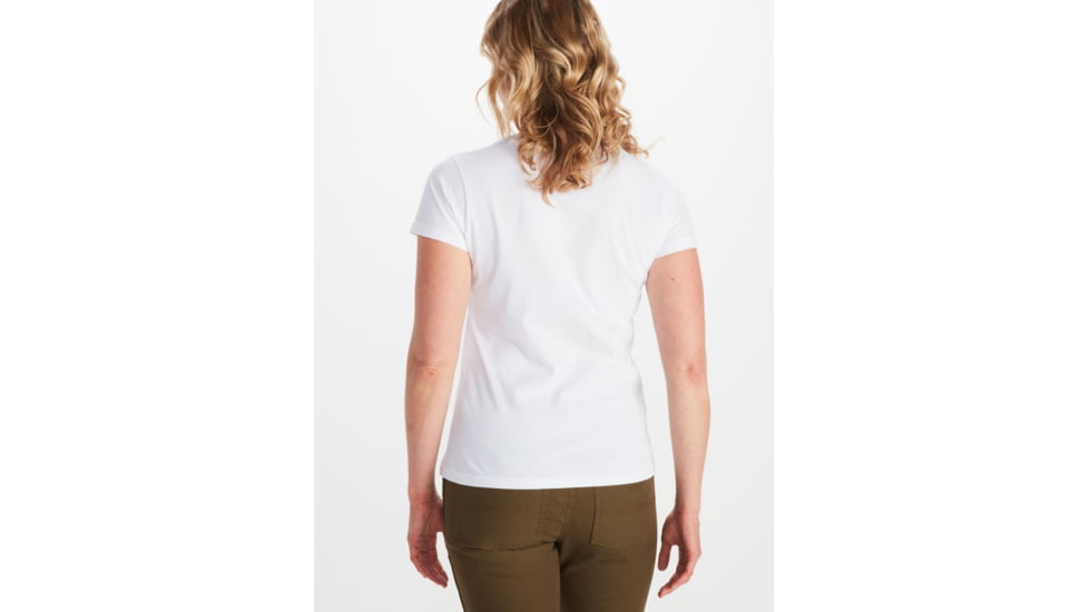 Marmot Coastal Tee Short Sleeve - Womens, White/Paisley Purple, Small, M12593-20833-S