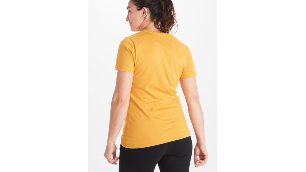 Marmot Coastal Tee Short Sleeve - Womens, Yellow Gold, Large, M12593-9472-L