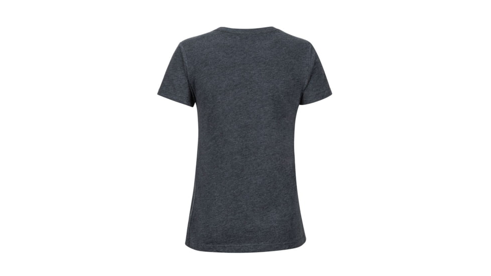Marmot Coastal Tee SS - Womens, Charcoal Heather, Extra Small, 47120-1204-XS