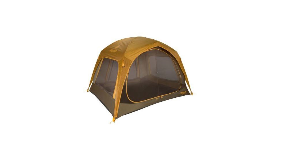 Marmot Colfax 4P - 4 Person, 3 Season-Golden Copper/Dark Olive