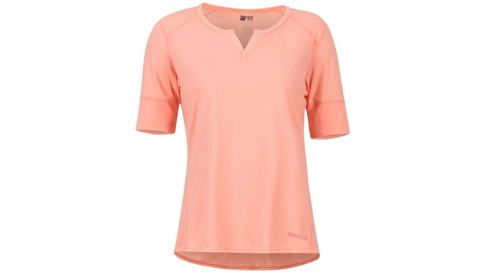 Marmot Cynthia Short Sleeve T-Shirt - Womens, Coral Pink, Medium, 47950-7274-M