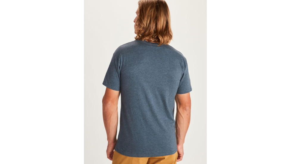 Marmot Dawning Short Sleeve T-Shirt - Mens, Navy Heather, Large, 41840-8550-L