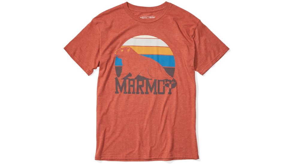 Marmot Dawning Short Sleeve T-Shirt - Mens, Picante Heather, Large, 41840-7380-L