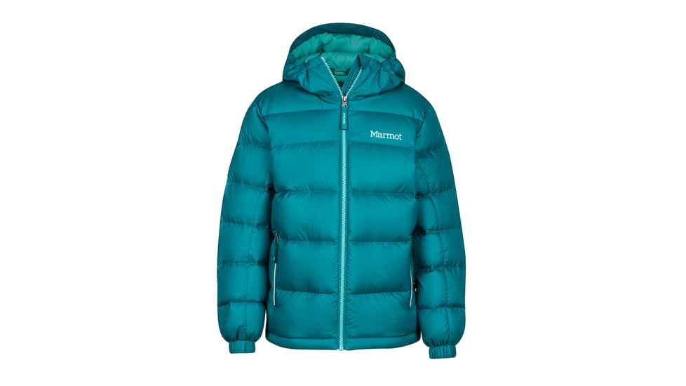 Marmot Demo, Girl's Guides Down Hoody, Deep Lake, M, 78170-3815-DEMO
