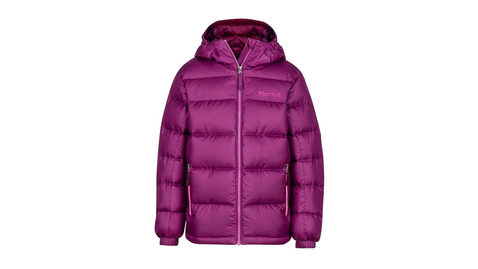 Marmot Demo, Girl's Guides Down Hoody, Deep Plum, M, 78170-6177-DEMO