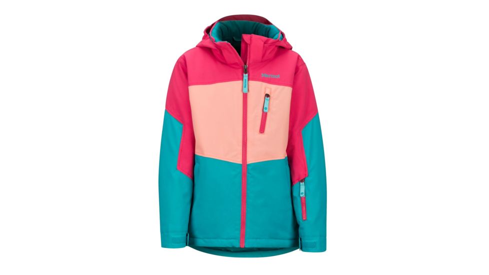 Marmot Elise Jacket - Girls, Blue Tile/Disco Pink, Large, 79870-4962-L
