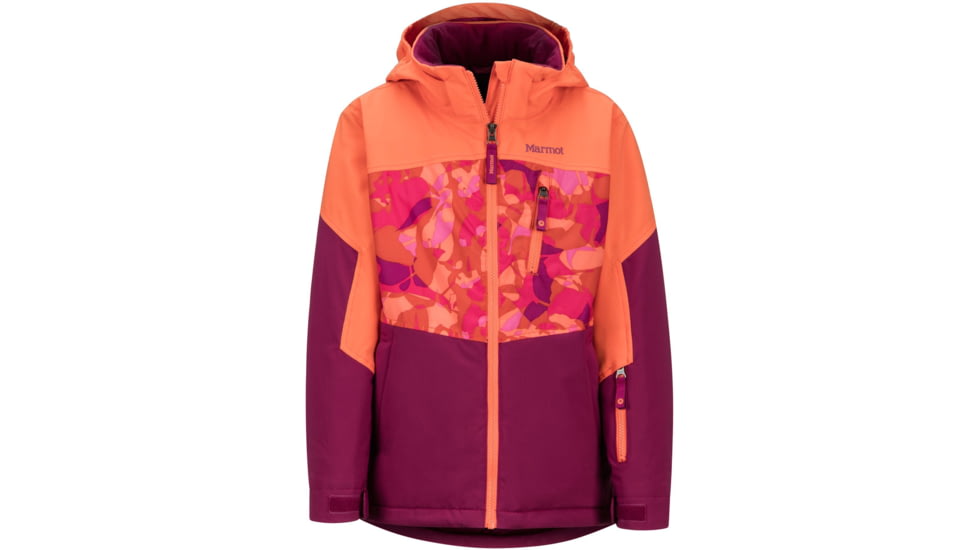 Marmot Elise Jacket - Girls, Purple Berry/Nasturtium, Medium, 79870-7361-PB/N-M