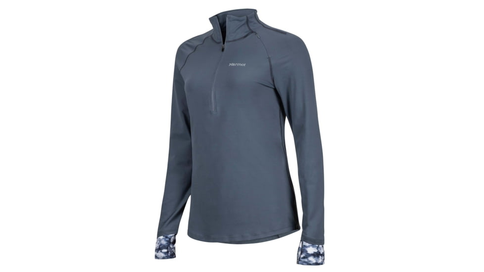 Marmot Excel 1/2 Zip Fleece Jacket - Womens, Steel Onyx/Steel Onyx Brights, Small 49170-1661-S