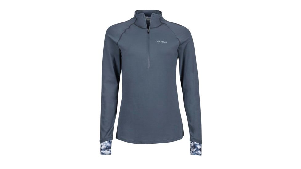 Marmot Excel 1/2 Zip Fleece Jacket - Womens, Steel Onyx/Steel Onyx Brights, Small 49170-1661-S