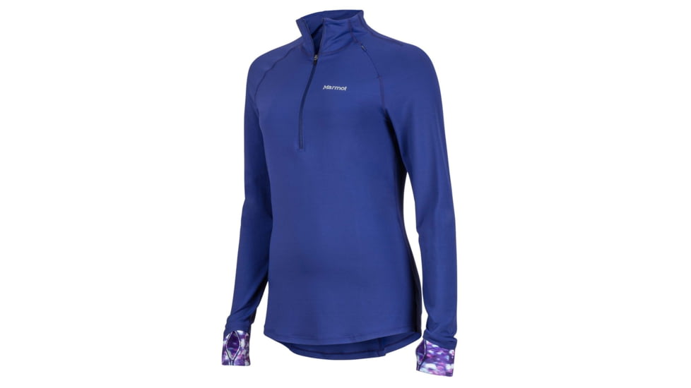 Marmot Excel 1/2 Zip Fleece Jacket - Womens, Deep Dusk/Deep Dusk Brights, Extra Small 49170-3658-XS