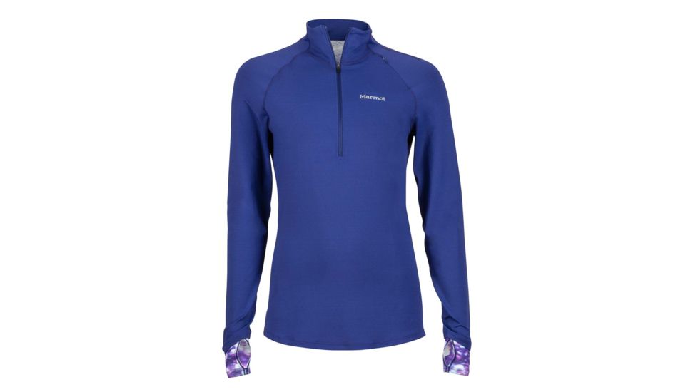 Marmot Excel 1/2 Zip Fleece Jacket - Womens, Deep Dusk/Deep Dusk Brights, Extra Small 49170-3658-XS