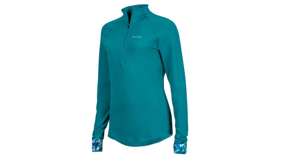 Marmot Excel 1/2 Zip Fleece Jacket - Womens, Malachite/Malachite Brights, Extra Small 49170-8850-XS