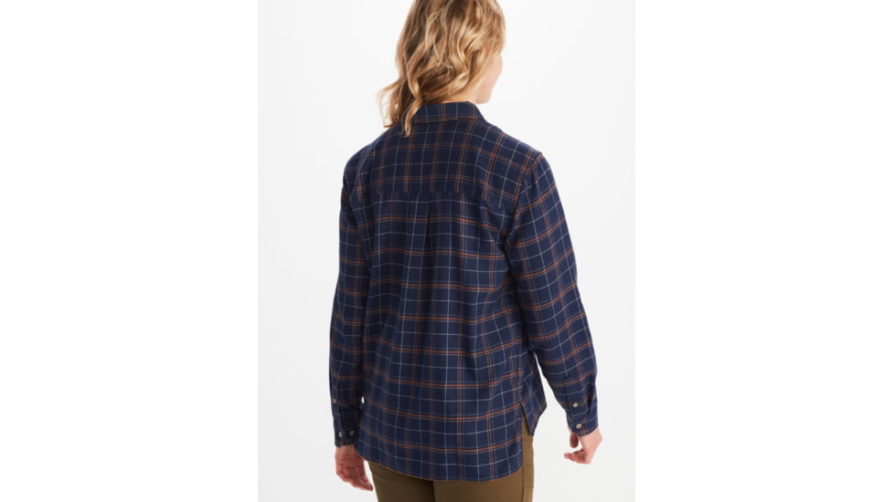 Marmot Fairfax Boyfriend Midweight Flannel - Womens, Arctic Navy, Extra Small, M10643-2975-XS