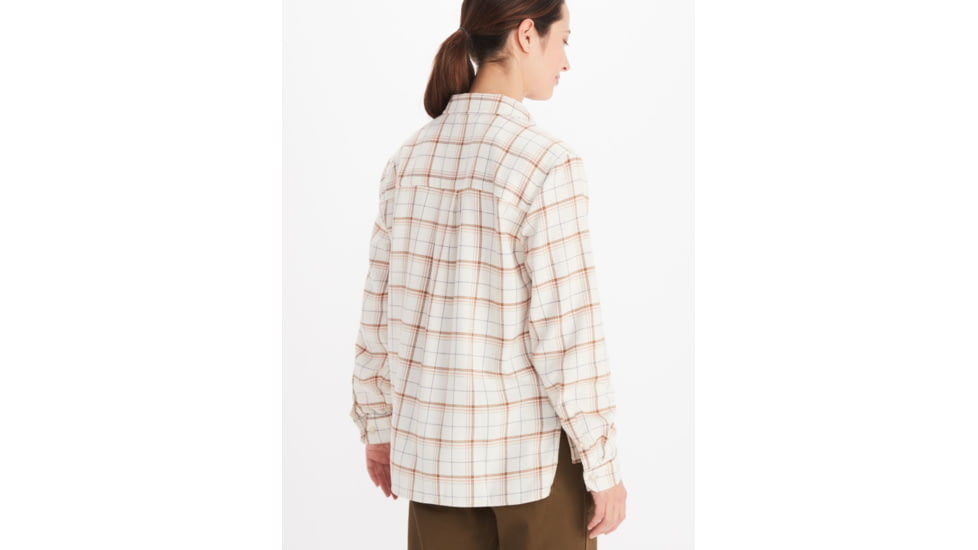 Marmot Fairfax Boyfriend Midweight Flannel - Womens, Papyrus, Large, M10643-7395-L