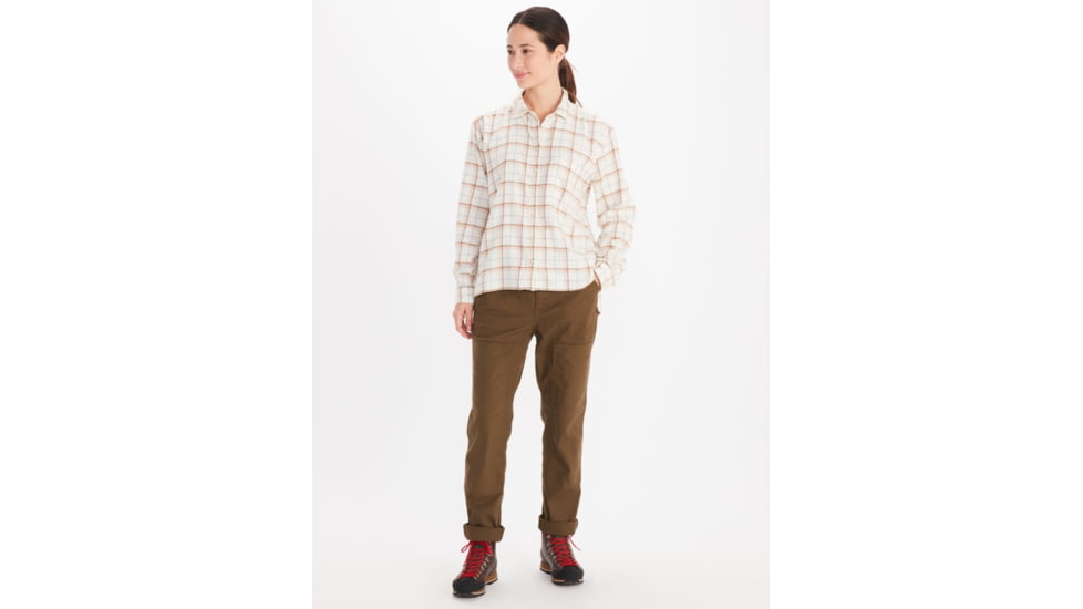 Marmot Fairfax Boyfriend Midweight Flannel - Womens, Papyrus, Large, M10643-7395-L